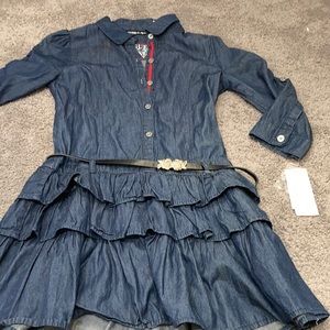 Denim dress, Guesskids, size 16, XL, NWT